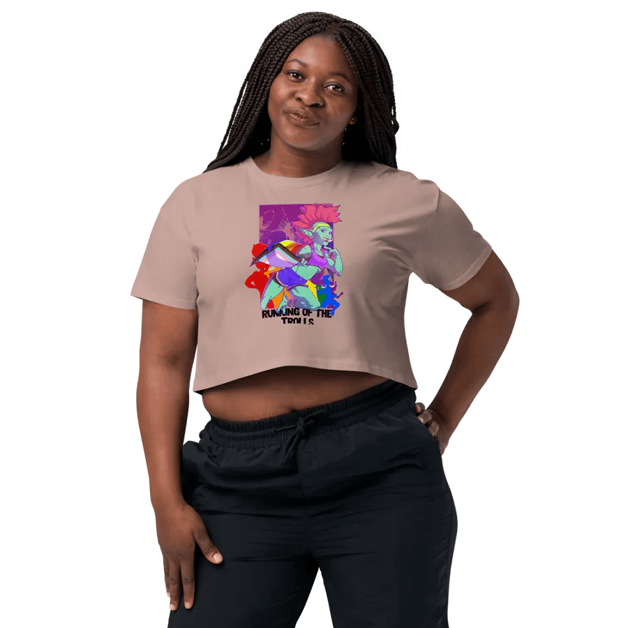 Troll Racer Crop Tshirt by Eggu product image (1)