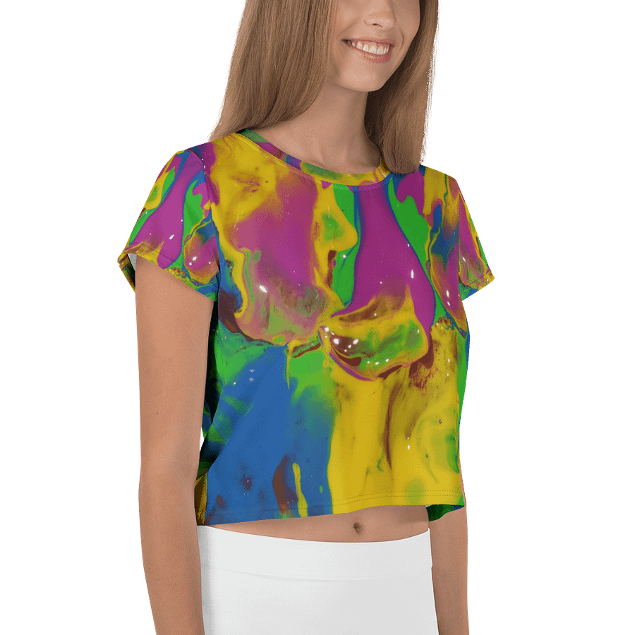 Marbled Dreams All-Over Crop Tee product image (4)