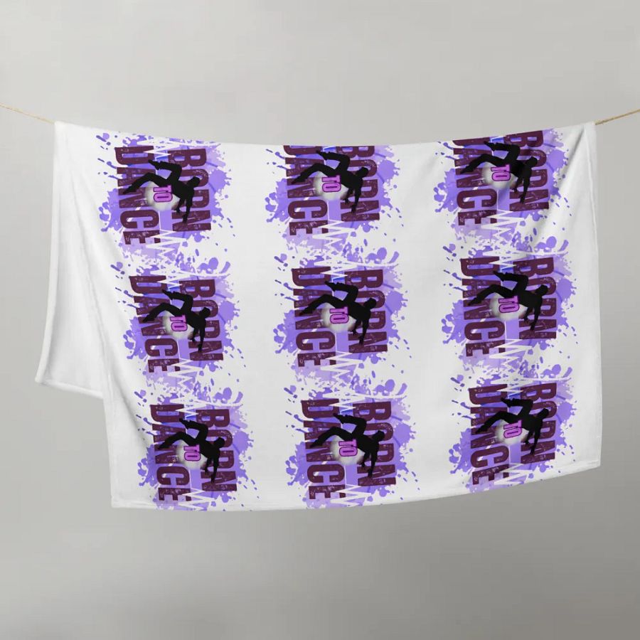 Born to Dance His Silhouette Throw Blanket product image (21)