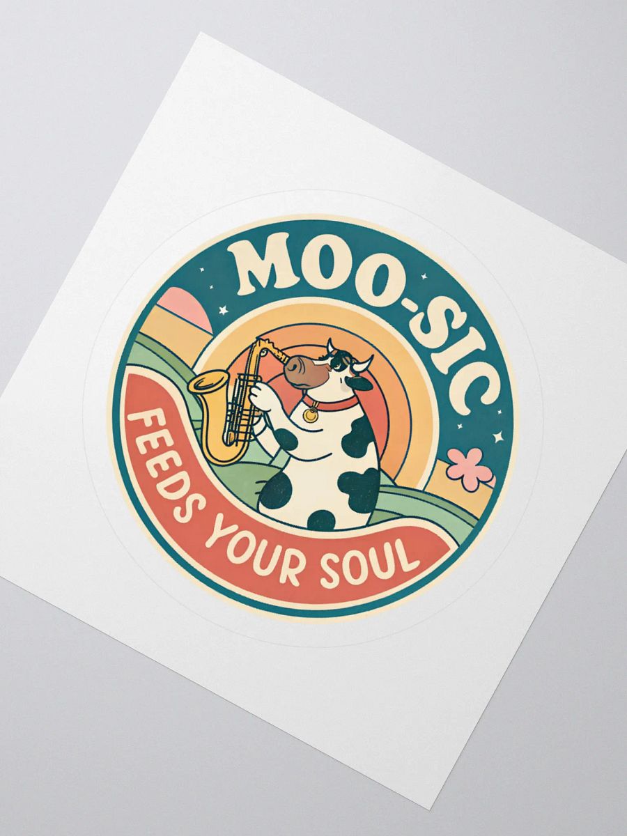 Moo-sical Cow Kiss Cut Stickers product image (6)