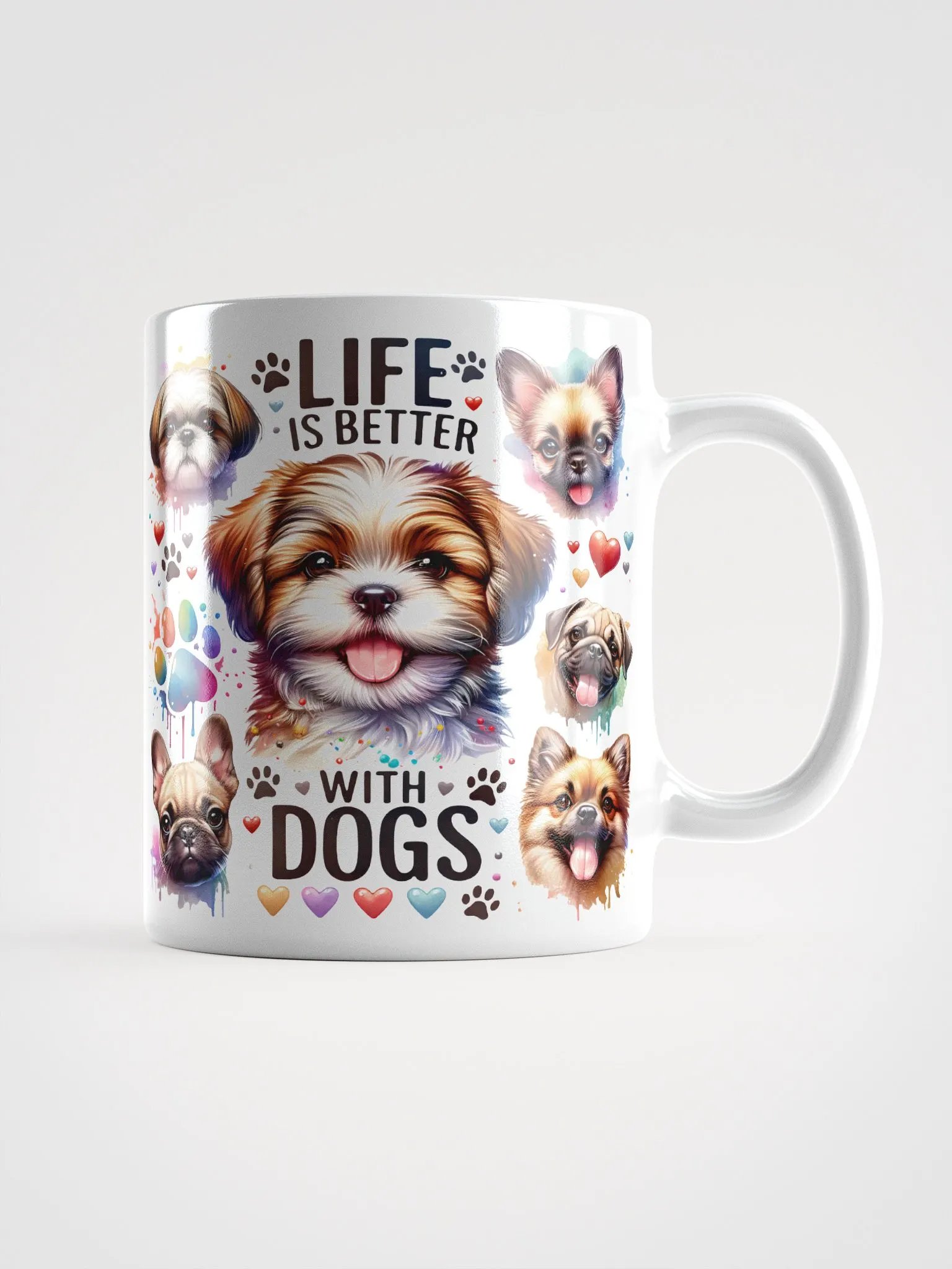 Life Is Better With Dogs Pawsitively Vibrant Mug product image (5)