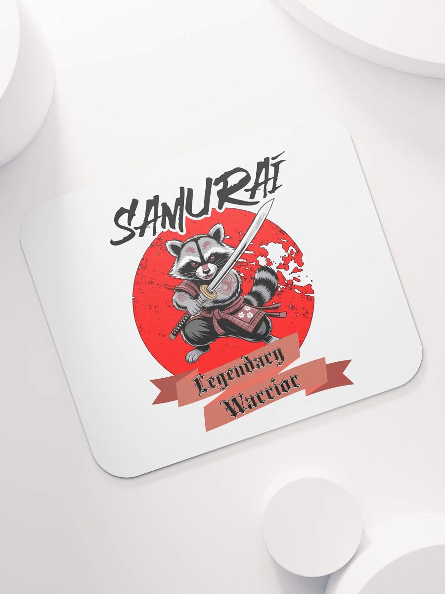 Samurai Legendary Warrior Raccoon Mouse Pad product image (5)