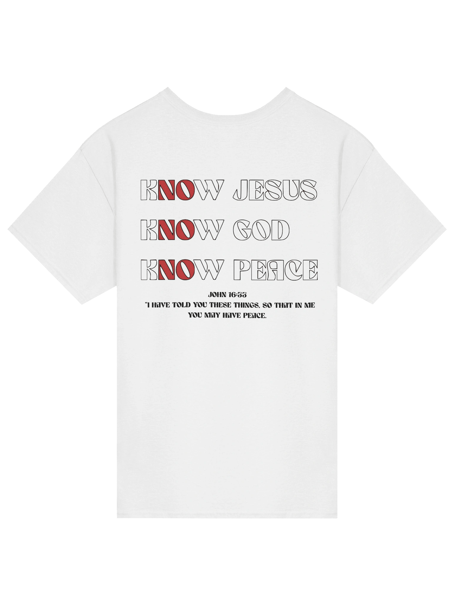 YHWH Heavyweight Tee - “No Jesus, No peace” product image (1)