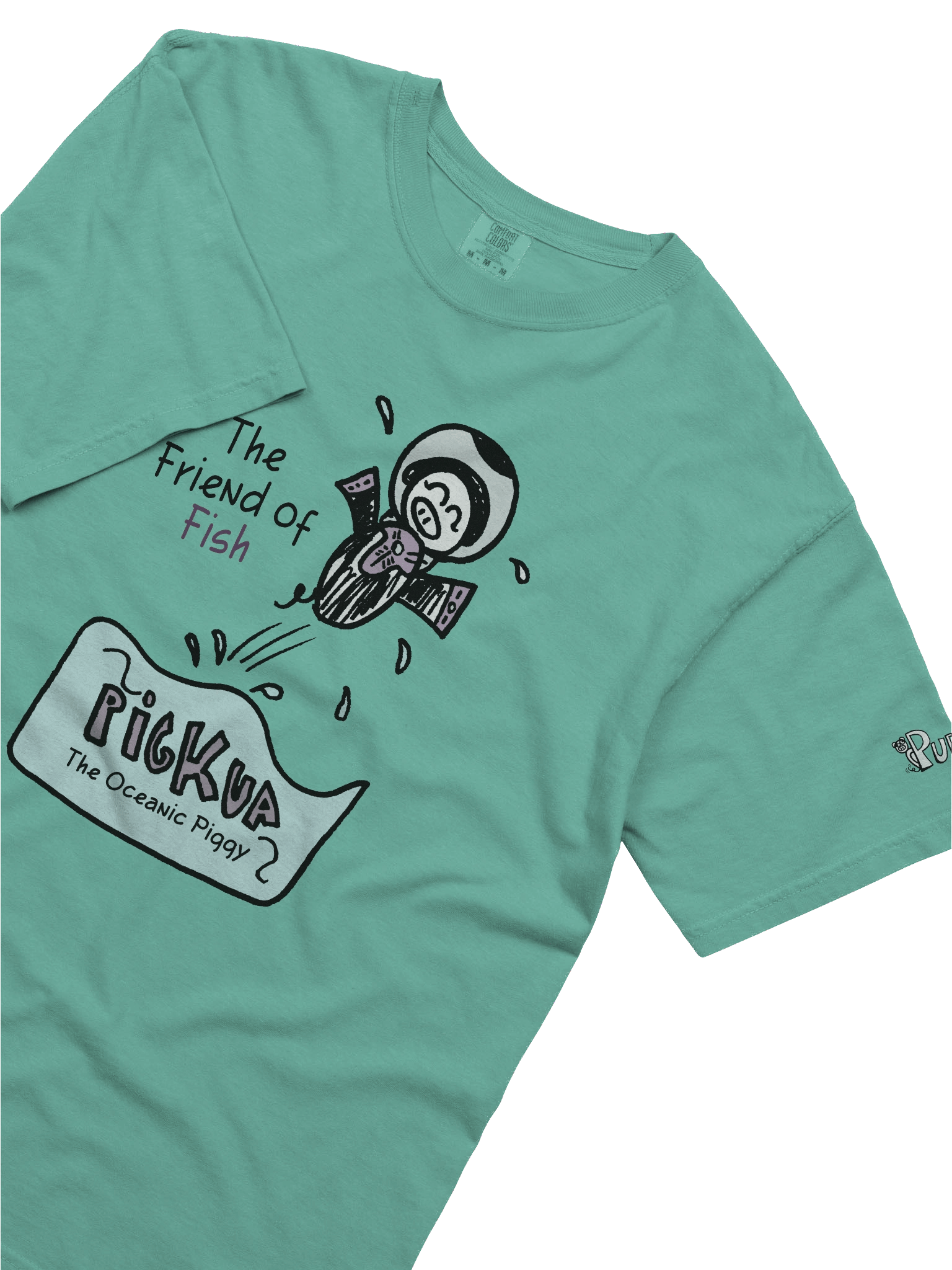 'Pigkua, the oceanic piggy' Pupsies! Heavyweight T-Shirt product image (5)