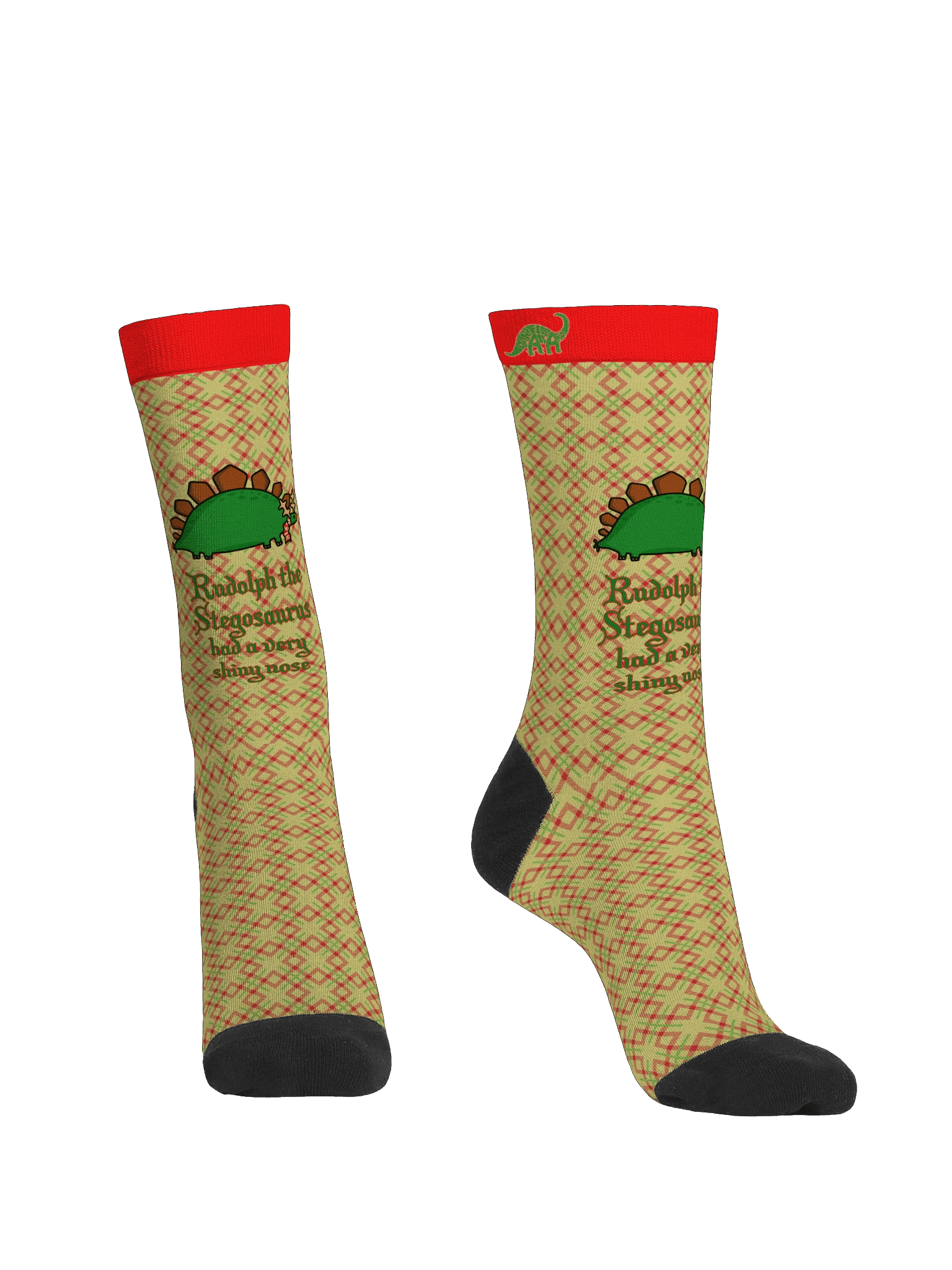 Rudolph The Stegosaurus Crew Socks product image (2)