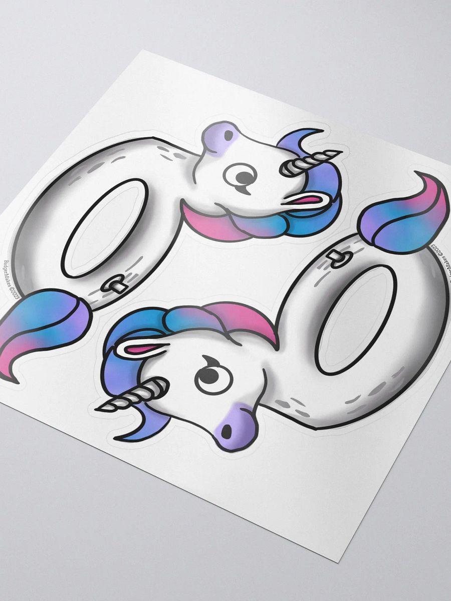 Unicorn Floatie - 2 Sticker product image (3)