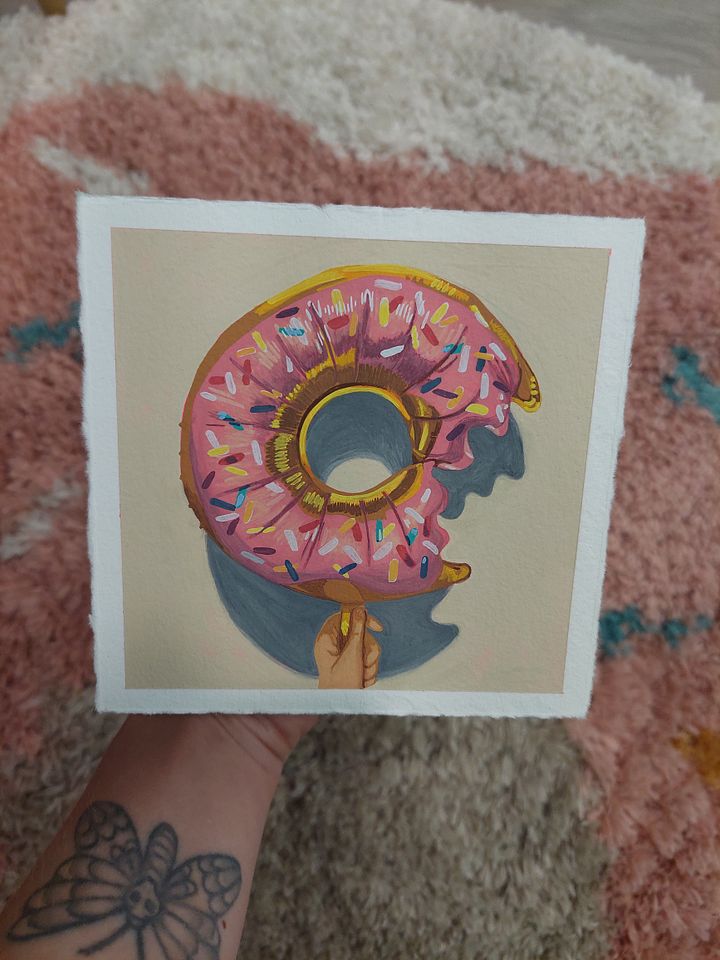 Donut Balloon - Gouache Painting product image (2)