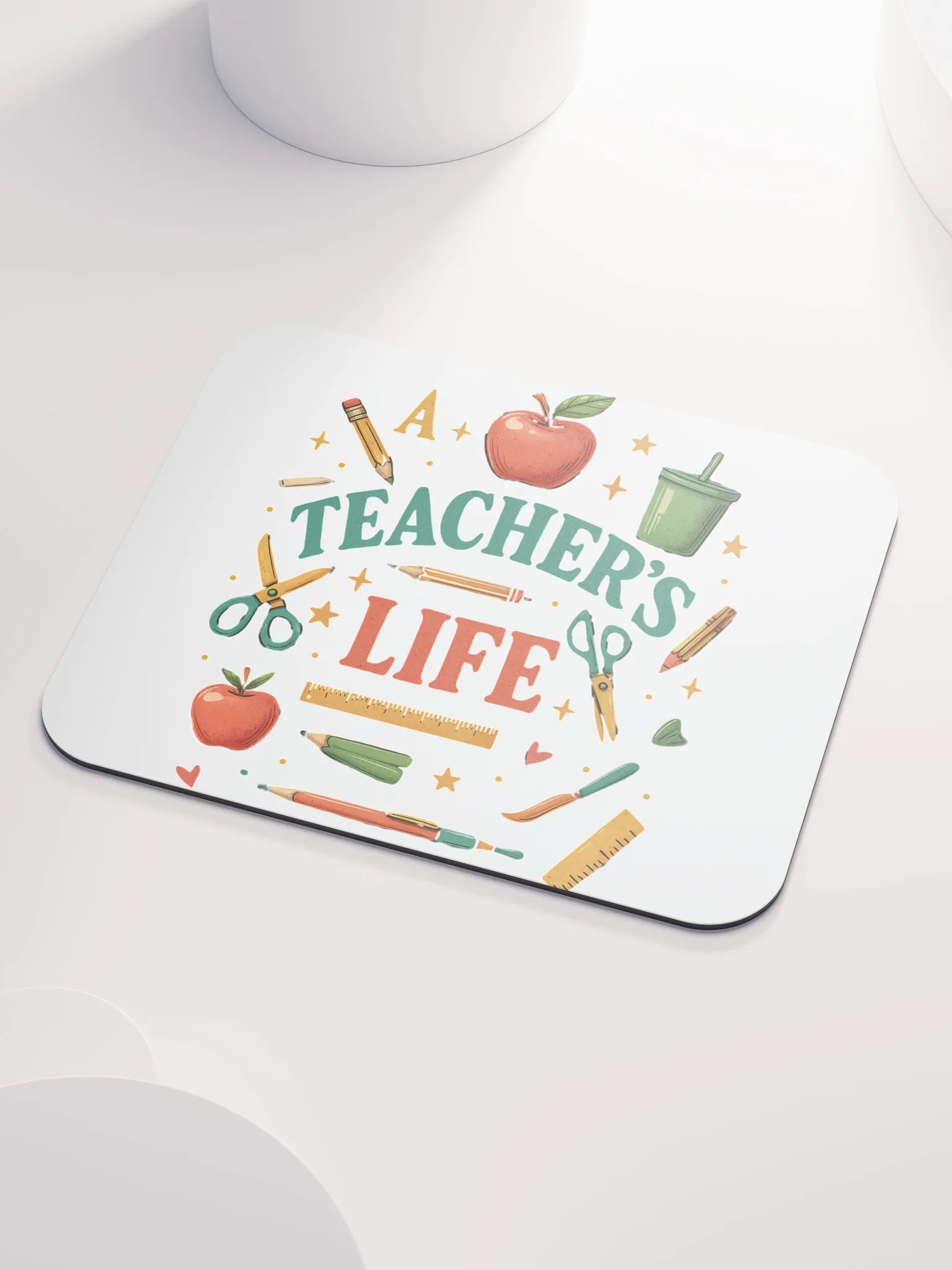 A Teacher’s Life Mouse Pad – Cute Desk Mat for Educators product image (3)