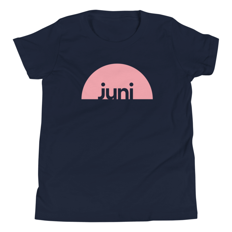 Juni T-Shirt, Pink On Navy (Youth) product image (1)