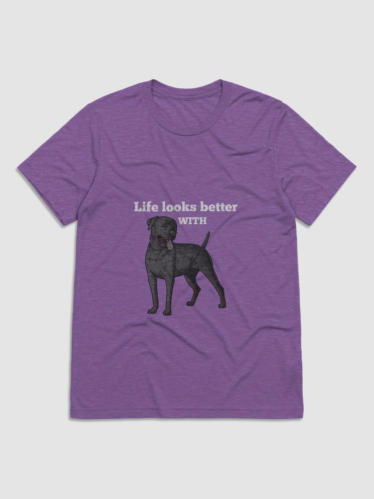 Trust The Vibe: "Life Looks Better with My Dog" Statement Tee product image (1)