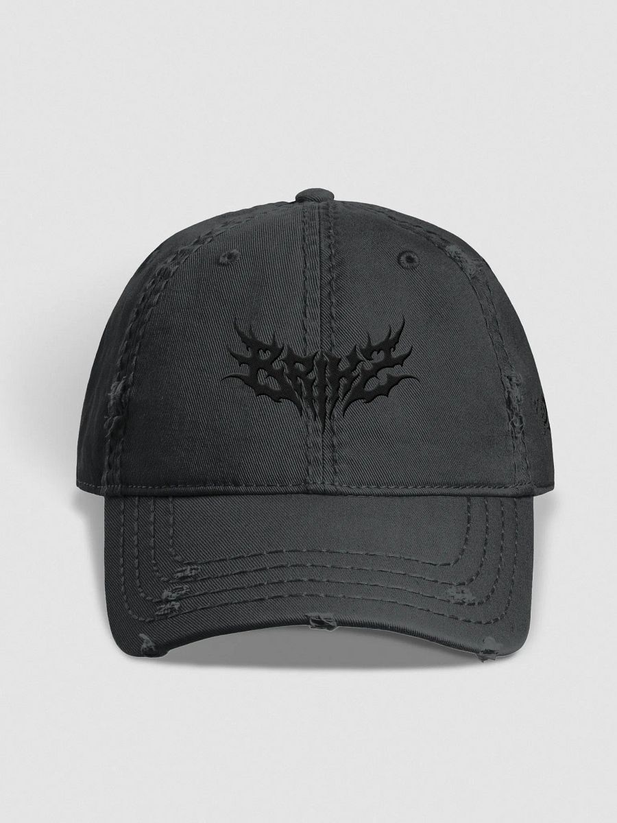 Brikz Distressed hat (Black embroidery) product image (1)