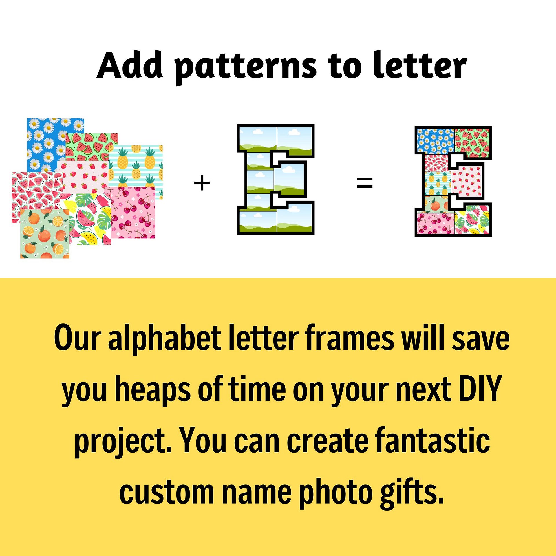 Sporty-style Alphabet (A - Z) Multiple Frames Canva Templates product image (7)