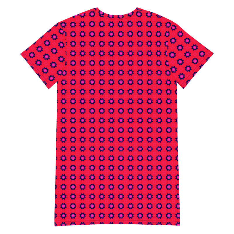 Abstract Red TShirt Dress product image (7)