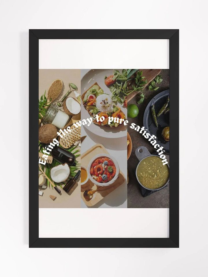Wall Art Food Collage Mixed Framed High-Quality Matte Poster (in) product image (1)
