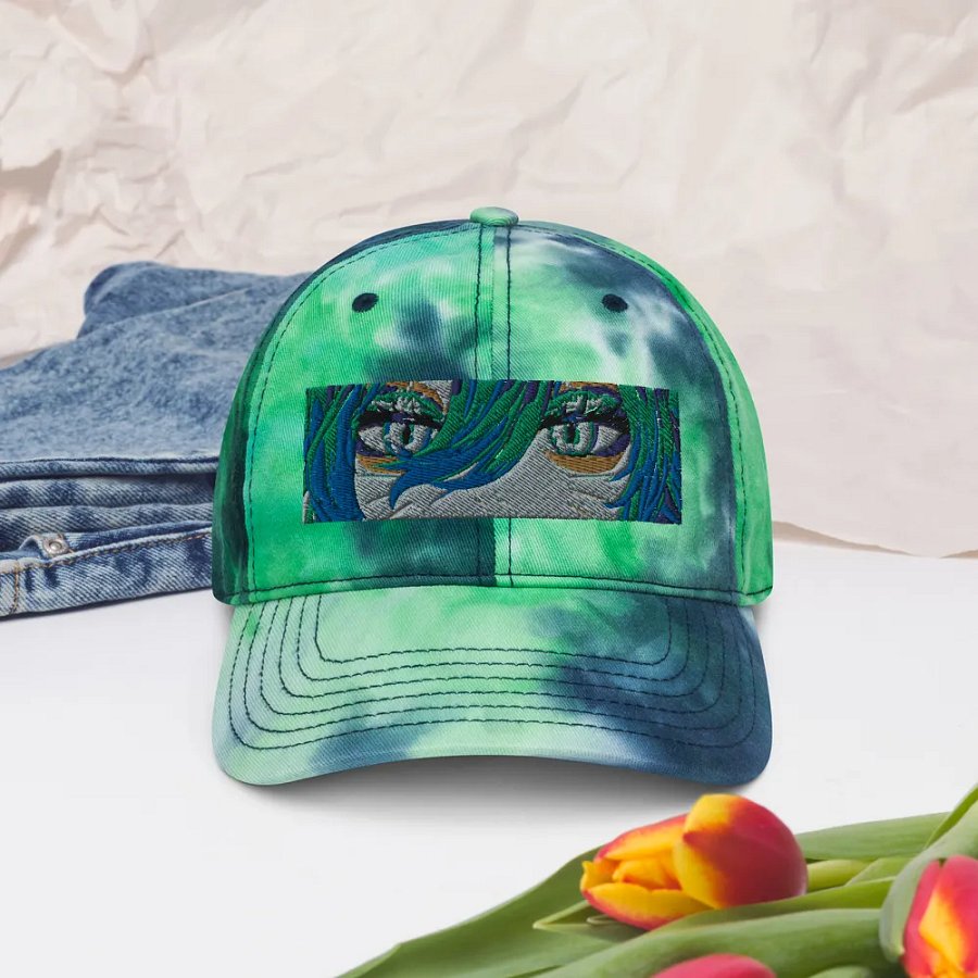 Groovy Eyes Tie-Dye Dad Hat product image (5)