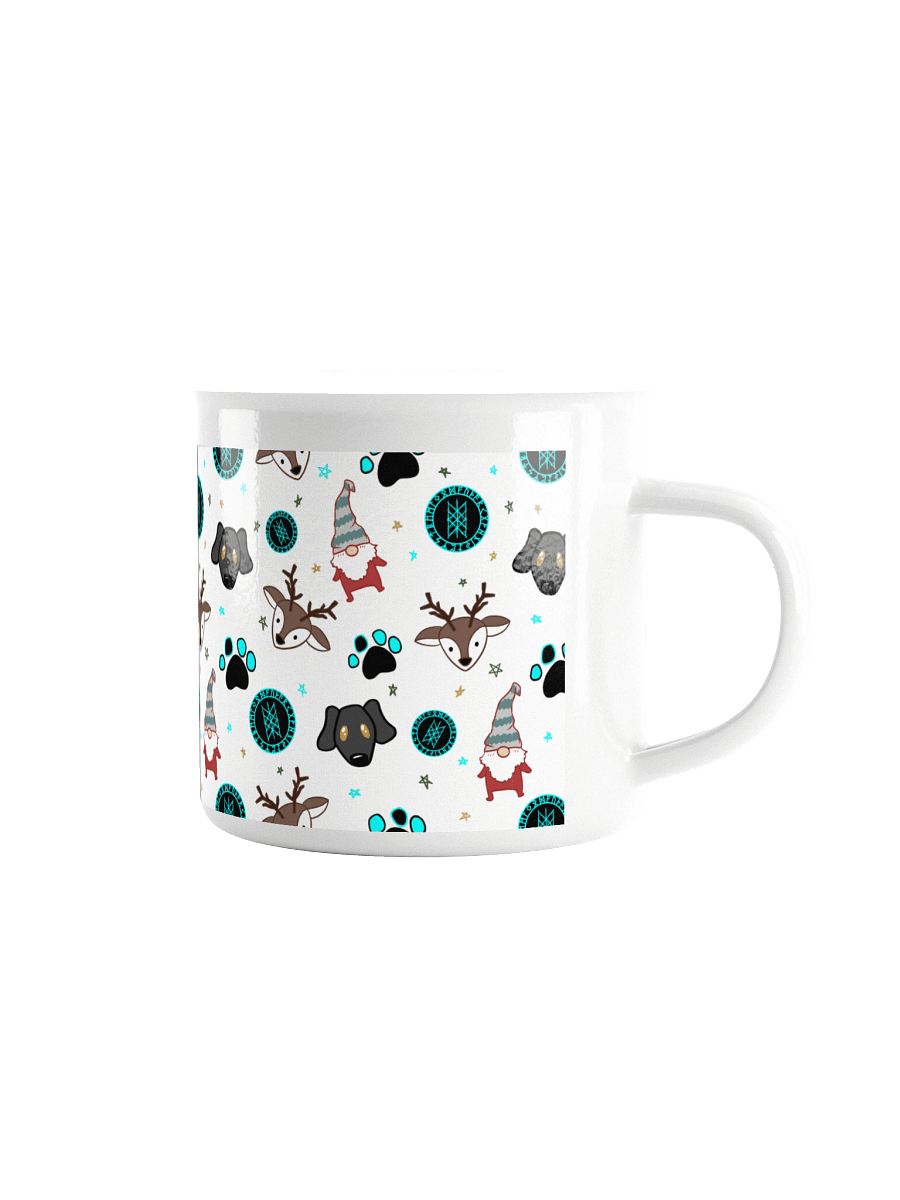 Web of Wyrd Christmas Enamel Mug product image (1)