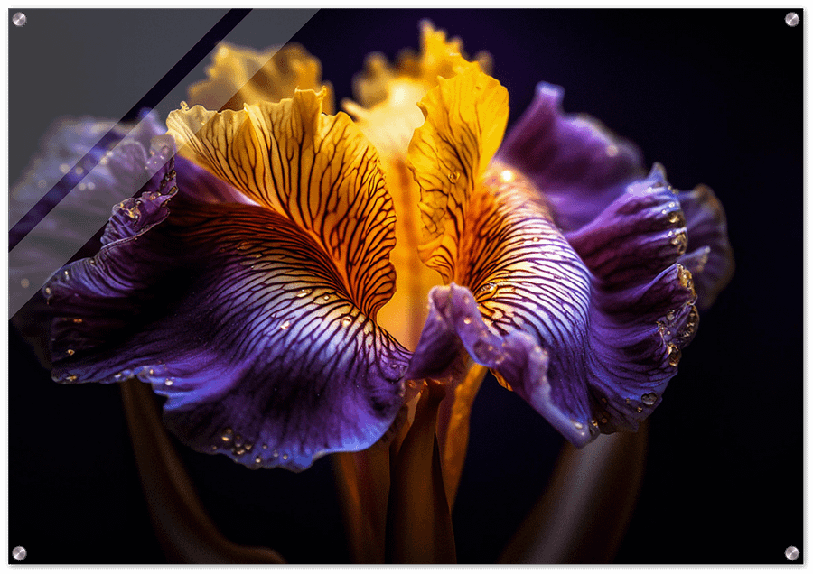 BLACK YELLOW GLOSSY ACRYLIC PRINT product image (1)