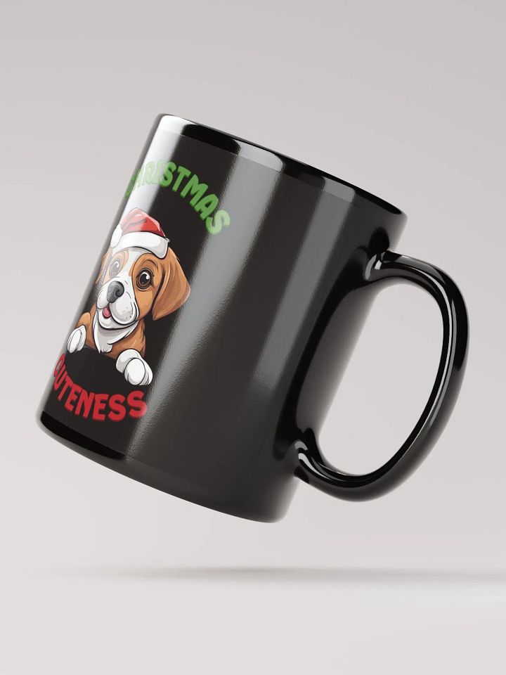 Christmas Cuteness - Dog Lovers Black Mug product image (4)