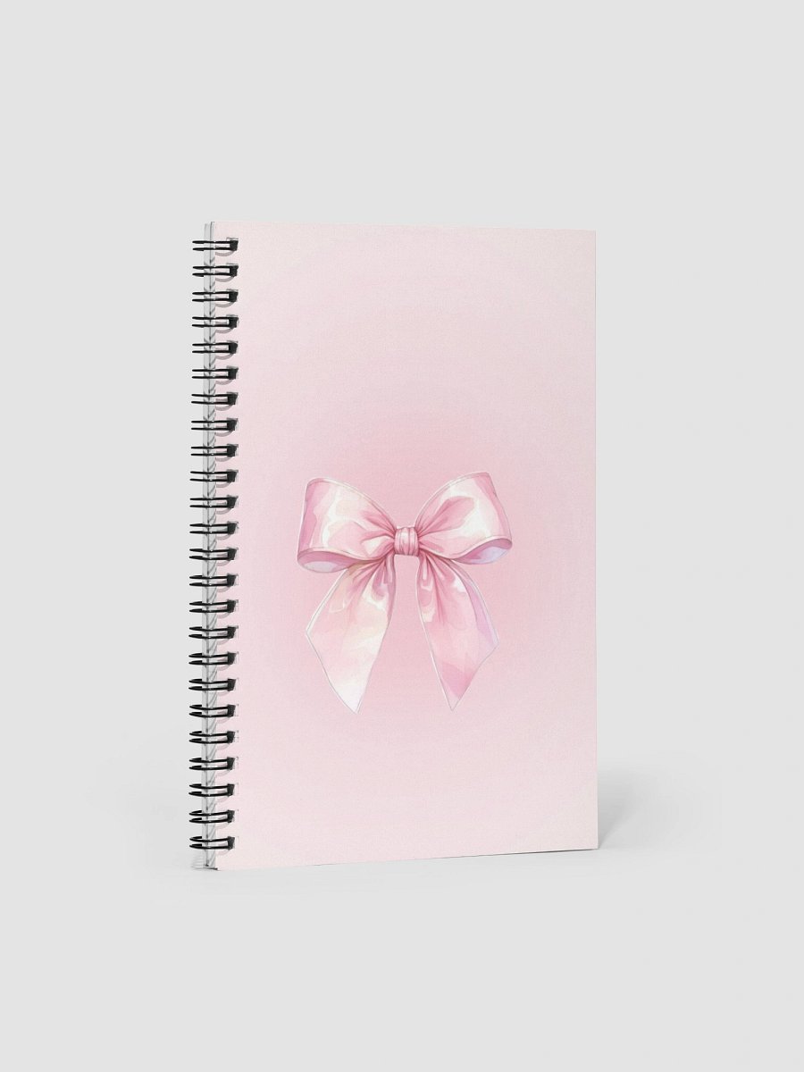 Pink Bow Spiral Notebook product image (1)