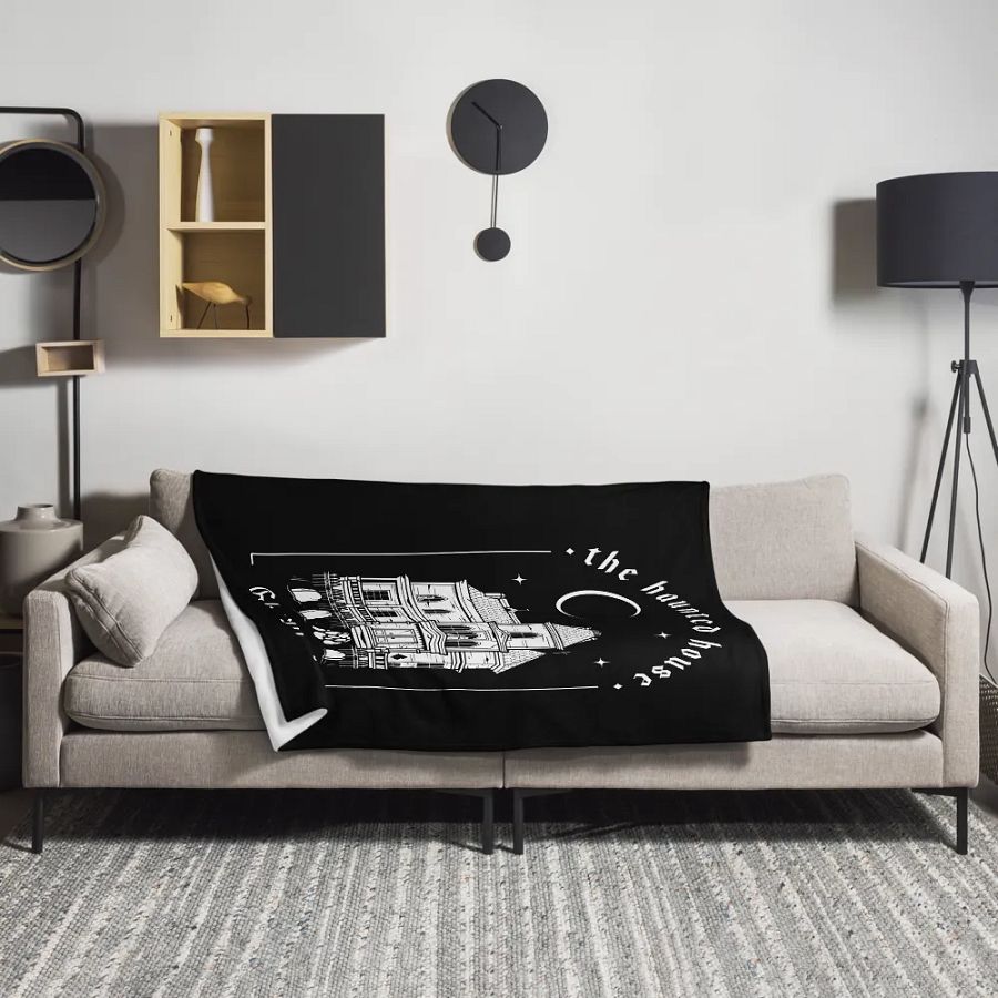 The Haunted House Throw Blanket product image (3)