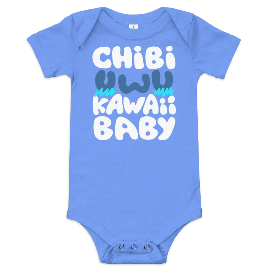 Chibi Uwu Kawaii Baby Onesie - Blue product image (1)