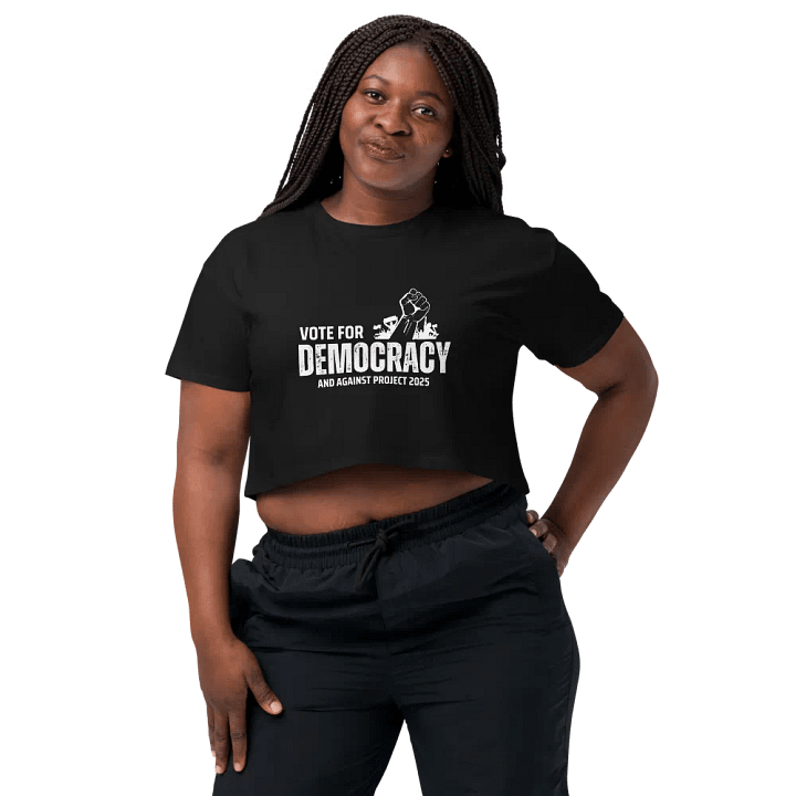 Pris-Vote For Democracy-CROP TOP TEE product image (1)