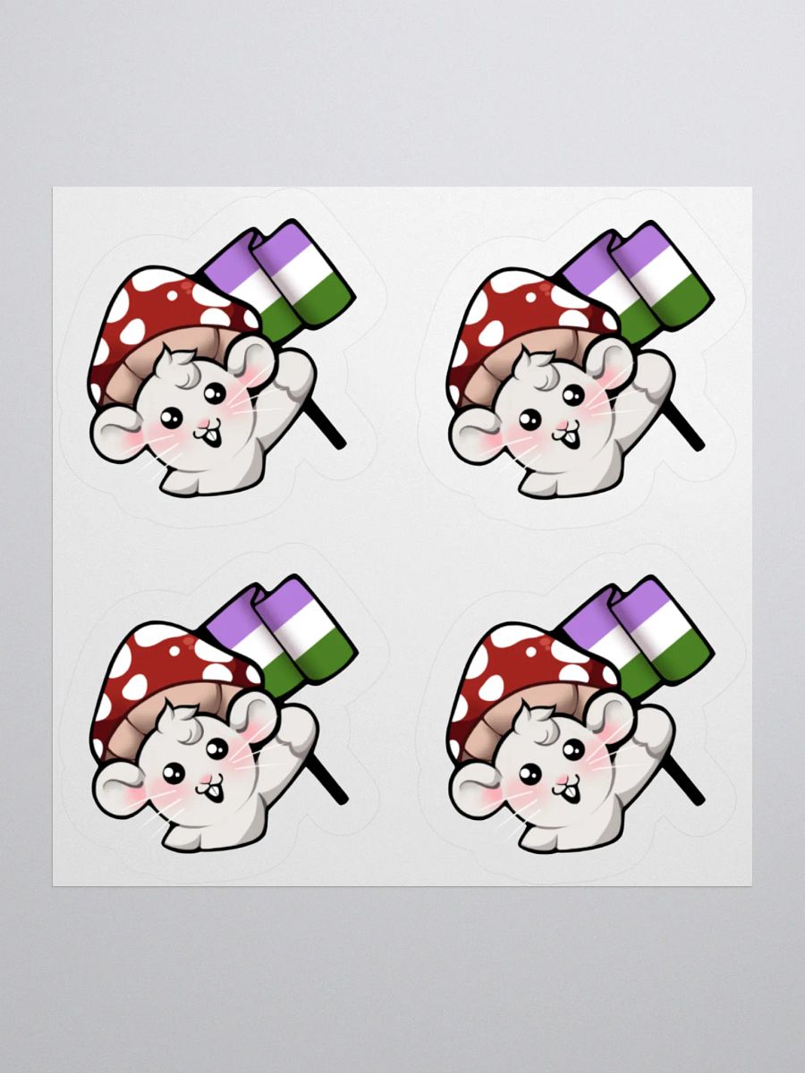 Genderqueer Pride Flag Stickers product image (1)