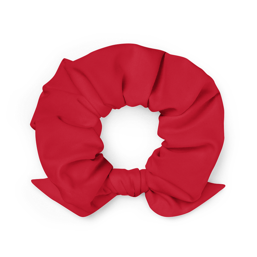 Sports Car Red Solid Color Eco Friendly Scrunchie with a Bow product image (2)