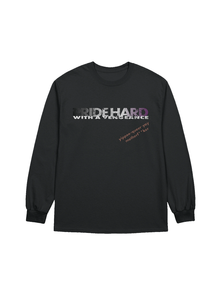 Asexual "Pride Hard" Long Sleeve Tee product image (1)