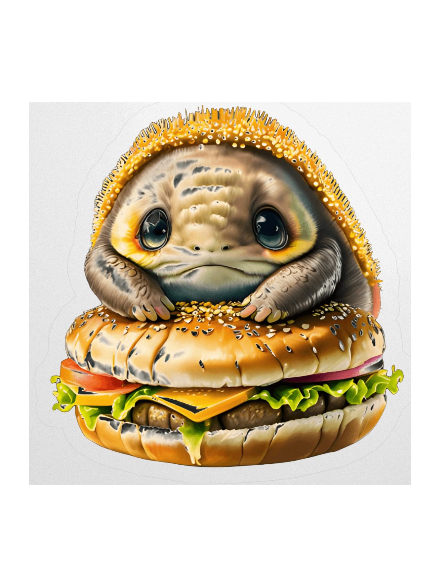 Water Bear Deluxe Burger Sticker product image (3)
