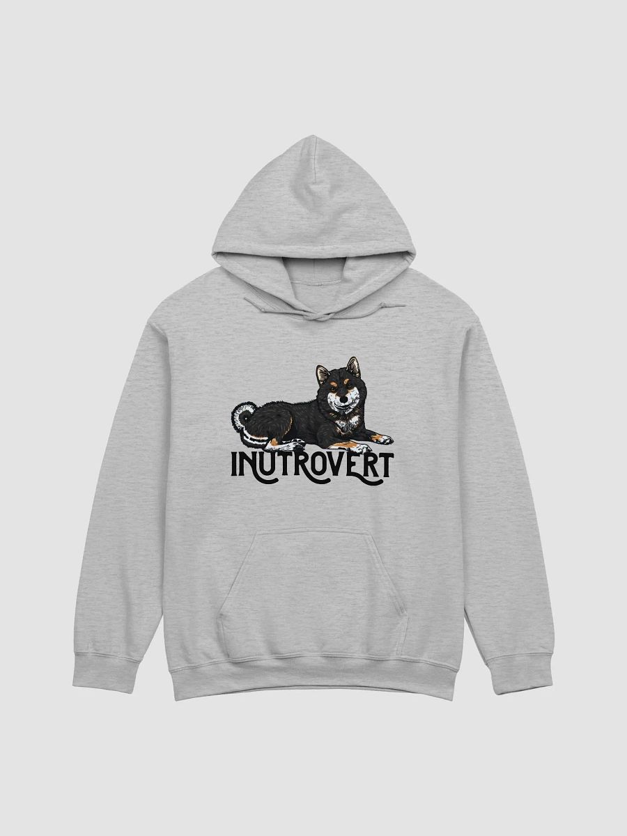 Inutrovert Hooded Sweatshirt of a Shiba Inu (Tricolor) | Funny Hoodie for Shiba Inu Paw-rents product image (27)