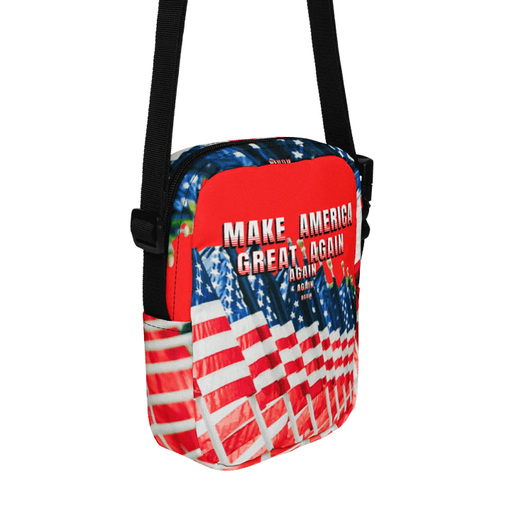 Trump Rally All-Over Crossbody Bag for Maga moms dads friends product image (2)