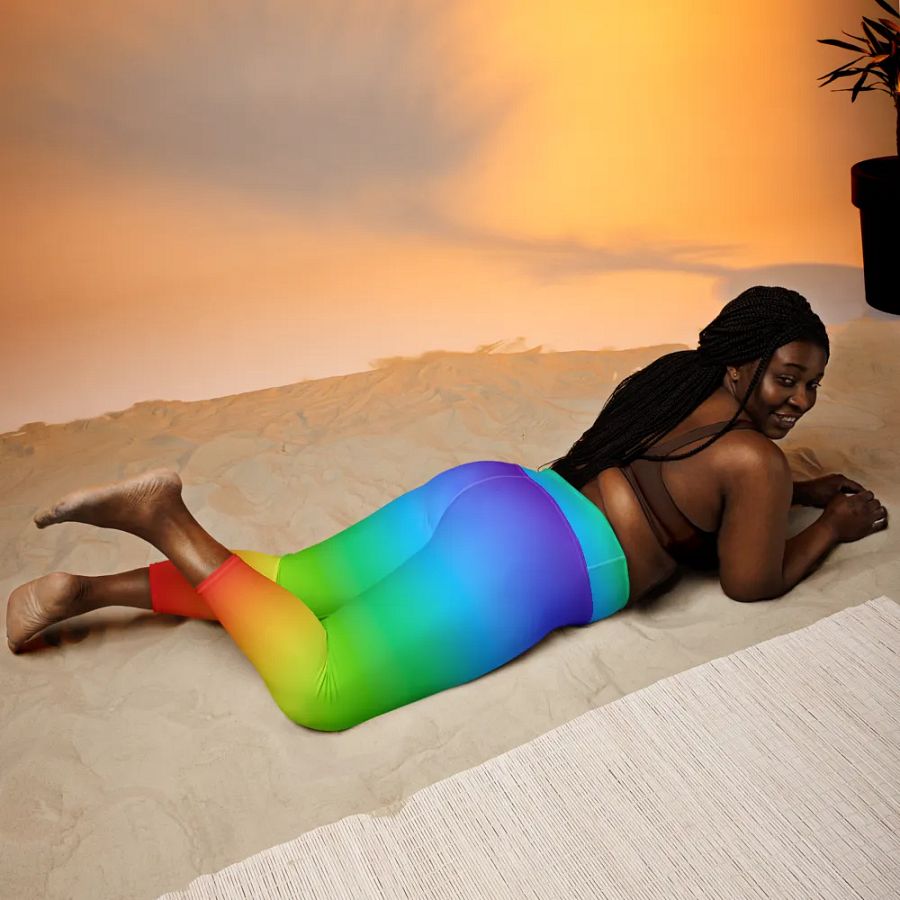 Rainbow Yoga Capri Leggings product image (9)