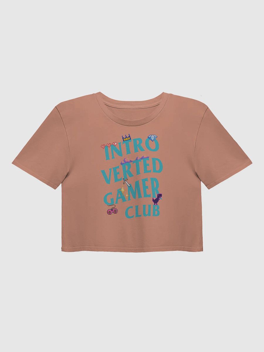 Introverted Gamer Club "Pixel-Elated" Croptop product image (1)