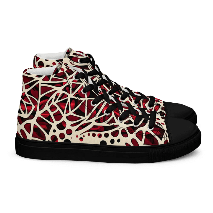 Women's Crimson Red Sneaker Ball High Tops product image (2)