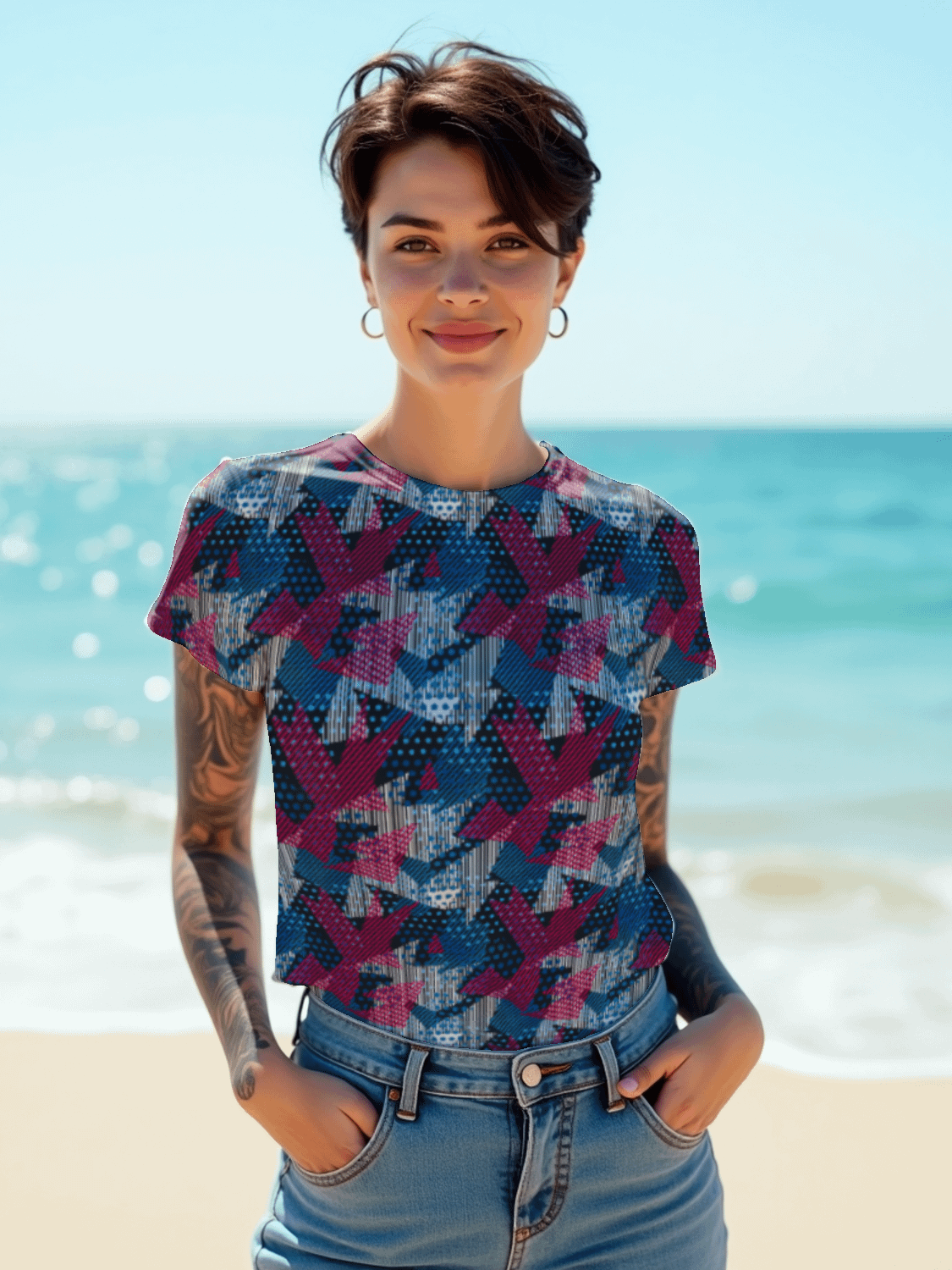 Devils Shapes | Women's Athletic T-Shirt product image (1)