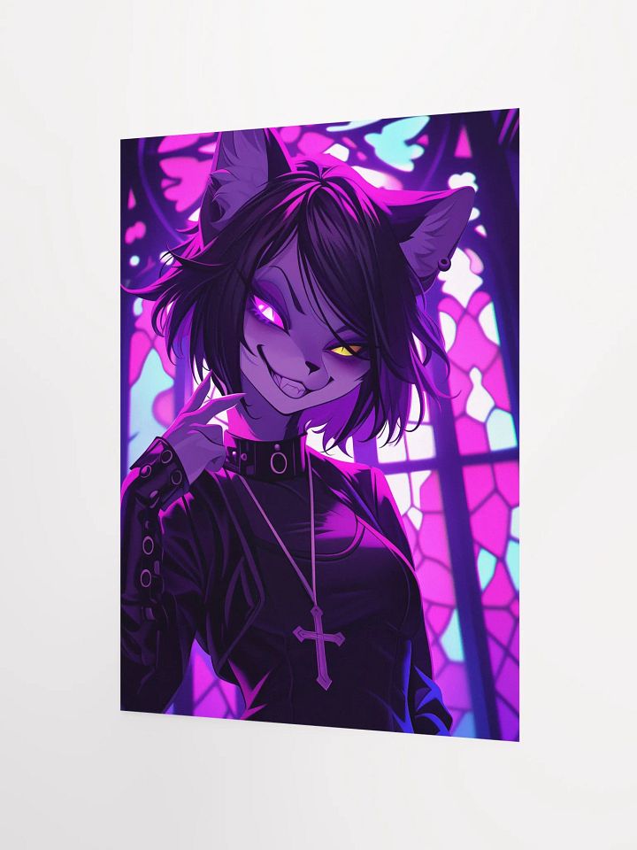 Gothic Feline Mischievous Matte Poster product image (2)