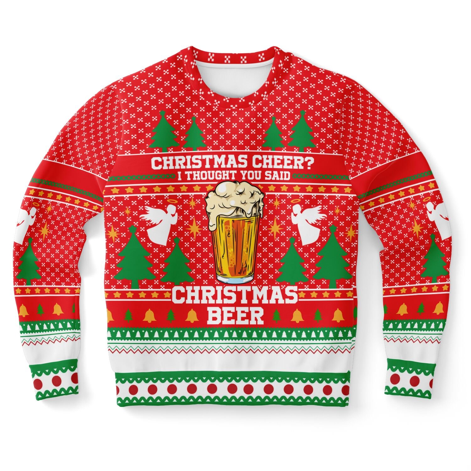 Christmas Beer Ugly Sweater | Christmas Cheer Holiday Sweatshirt | Funny Drinking Holiday Party Outfit product image (9)