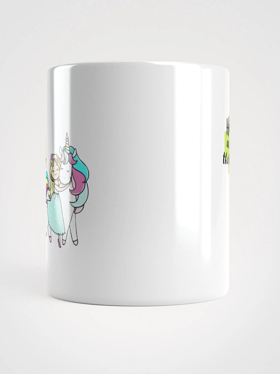 White Glossy Mug Unicorn & Little Girl product image (5)