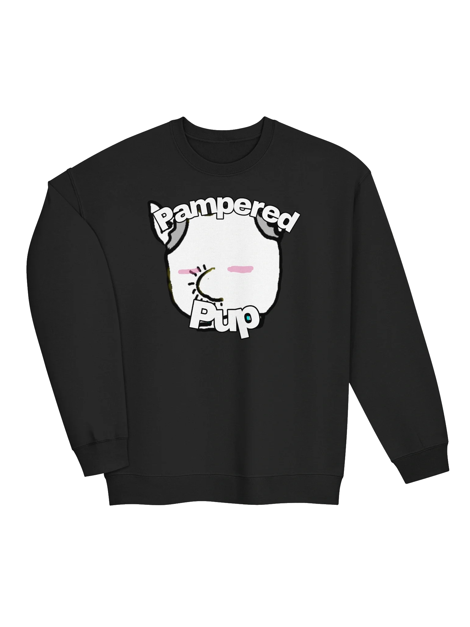 Pampered Pup (Blushing) crewneck sweat shirt product image (3)