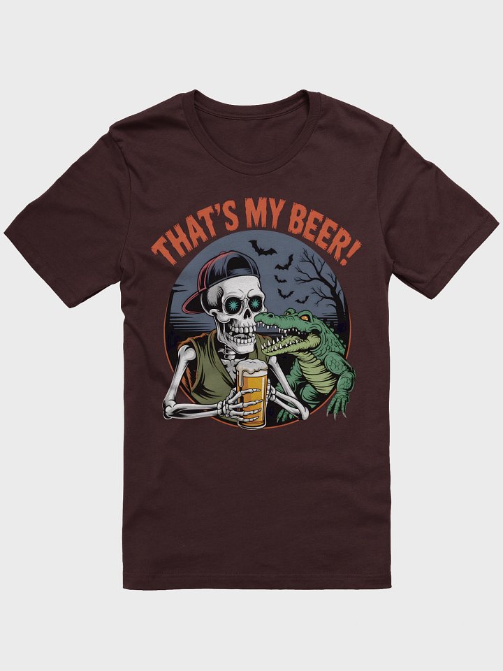 Skeleton & Crocodile 'That's My Beer!' T-Shirt product image (2)