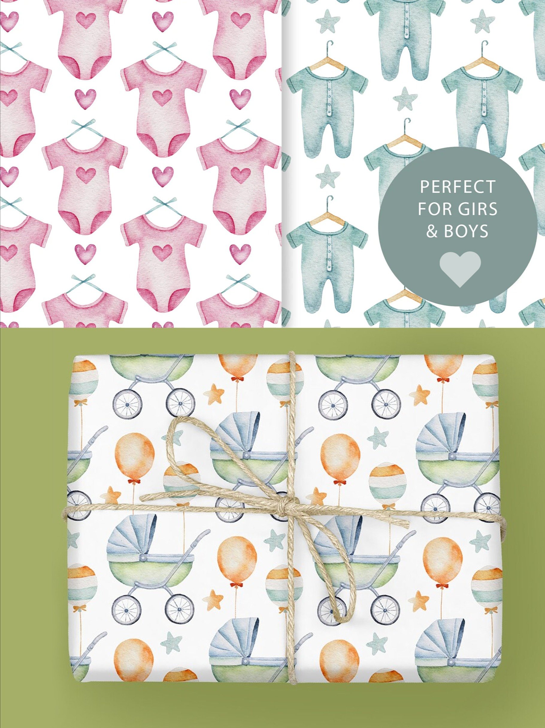 Baby Shower Seamless Patterns product image (5)