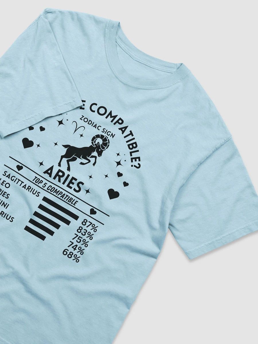 Aries Zodiac Sign Romantic Compatibility T-Shirt - Light Comfort Colors 1717 product image (20)