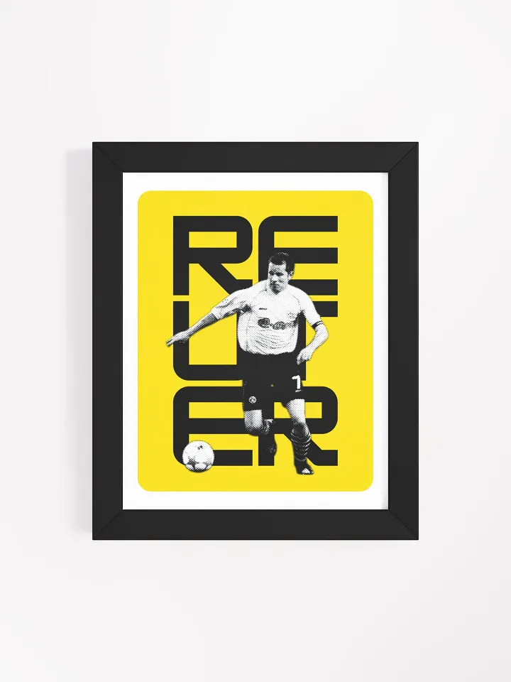 Stefan Reuter BW Borussia Dortmund Name Art Framed Print product image (1)