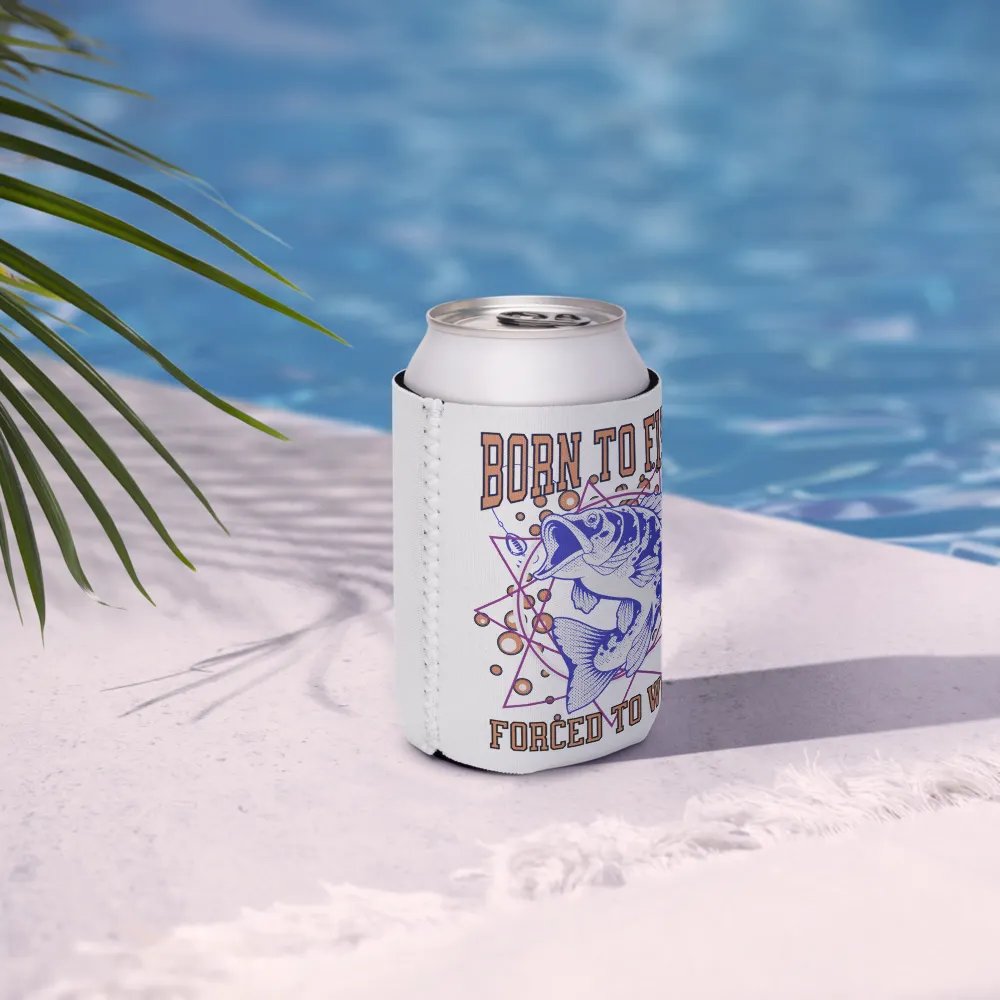 Born to Fish Forced To Work Can Cooler product image (8)
