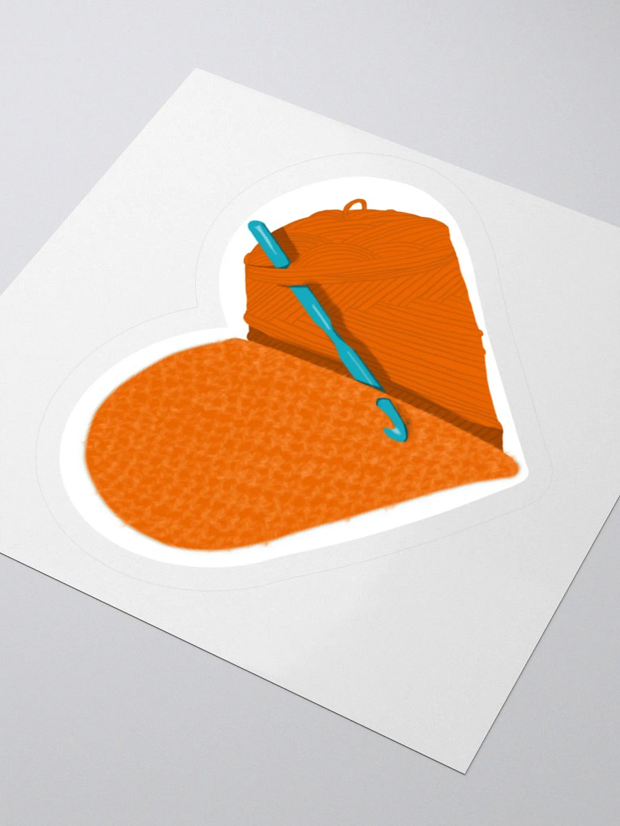 Crochet Love - Orange Sticker product image (8)