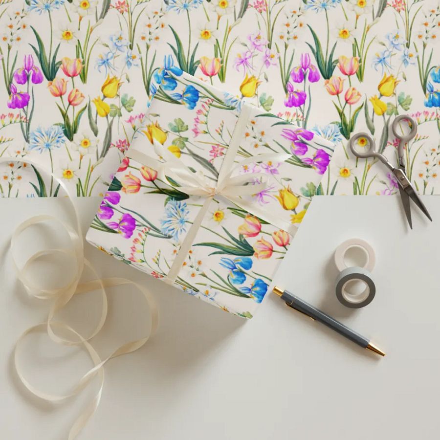Blossom Burst Wrapping Paper Set product image (10)