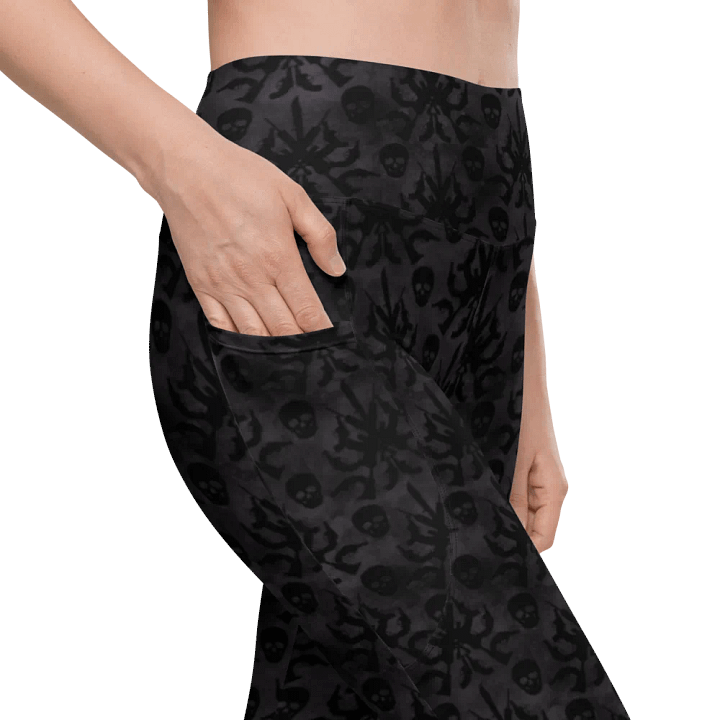 Gothic 2A High Waist Pocket Leggings - Black product image (1)