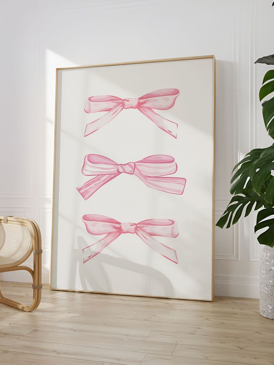 Pink Bows Coquette Print product image (3)