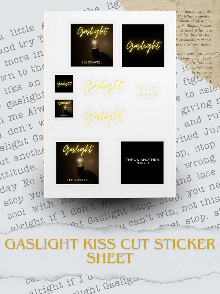 Gaslight Kiss Cut Sticker Sheet product image (1)